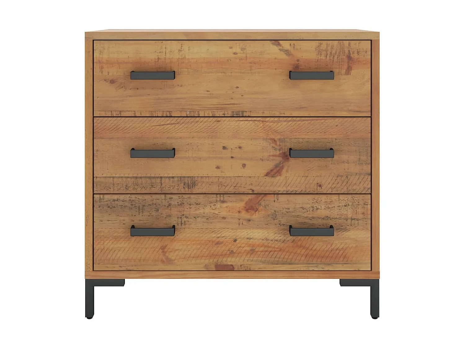 Commode basse 75x35x70 cm Bois de pin massif SBC5743