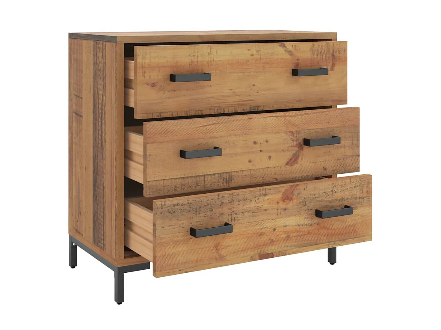Commode basse 75x35x70 cm Bois de pin massif SBC5743