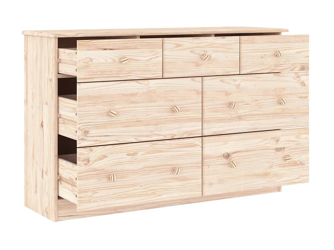 Ladekast ALTA 112x35x73 cm massief grenenhout NL189508