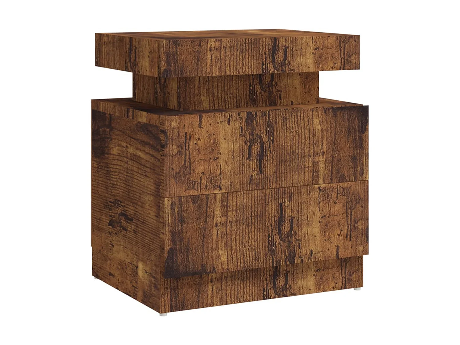 Table de chevet chêne fumé 45x35x52 cm Aggloméré KEFWE96228