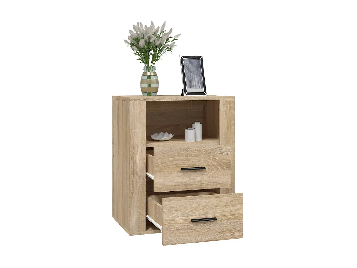 Table de chevet Chêne sonoma 50x36x60 cm Bois d'ingénierie KEFWE40105