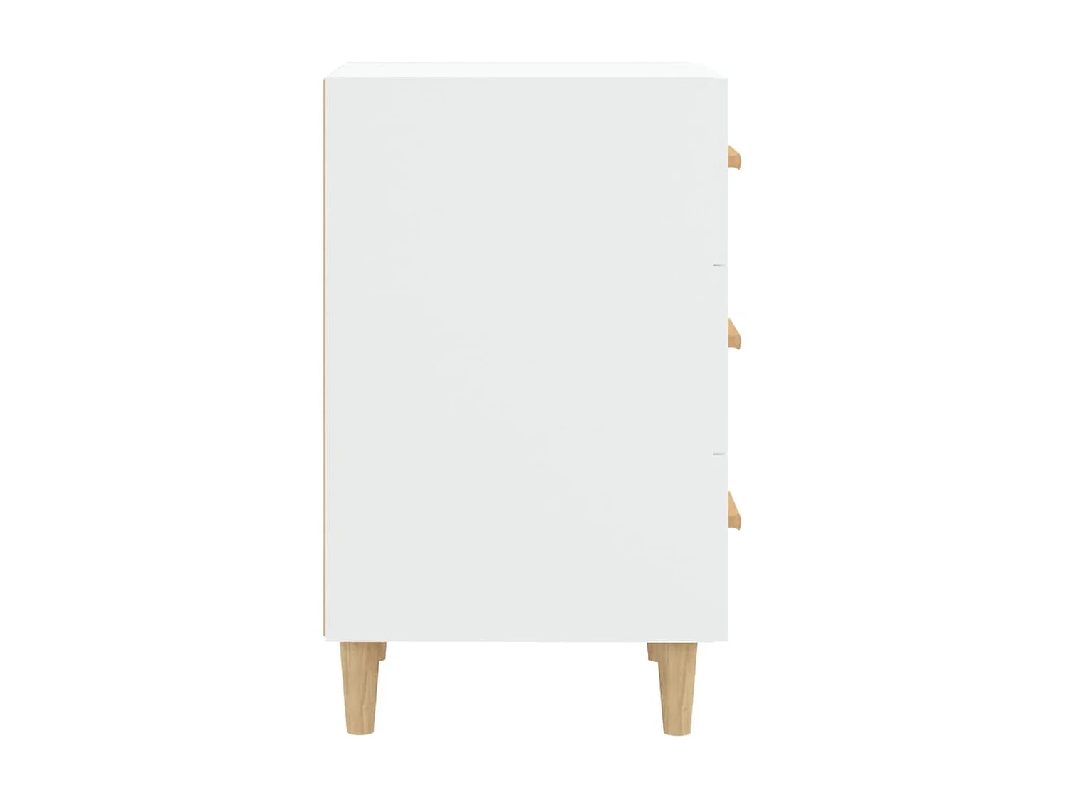 Mesita de noche madera de ingeniería blanco 40x40x66 cm ES31474