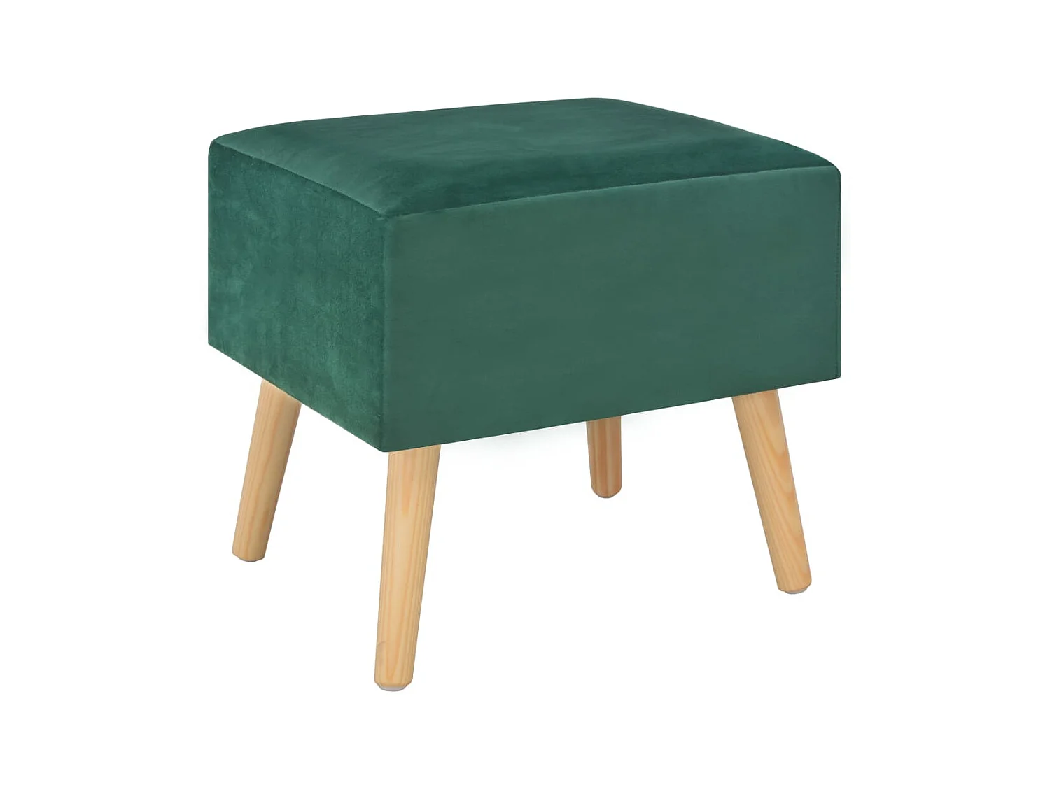 Nachtkastje 40x35x40 cm fluweel groen NL90818