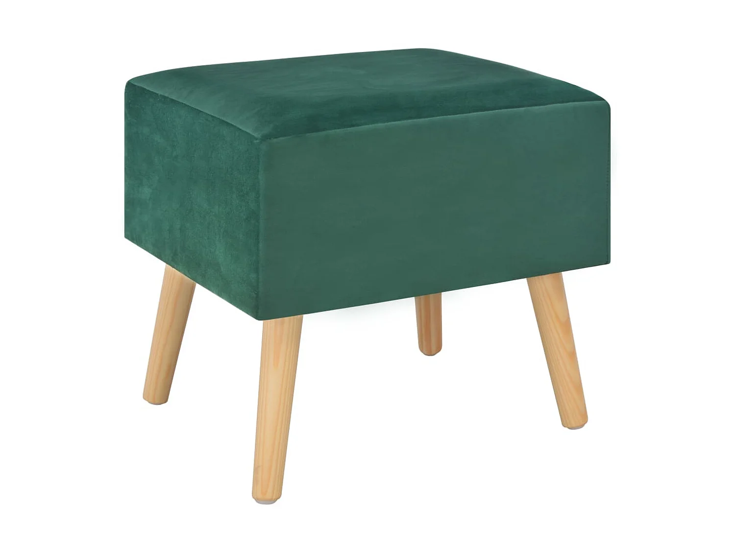 Table de chevet Vert 40x35x40 cm Velours KEFWE99805