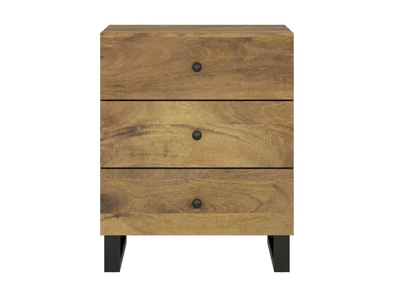 Table de chevet 50x33x62 cm Bois de manguier et d'ingénierie KEFWE17206