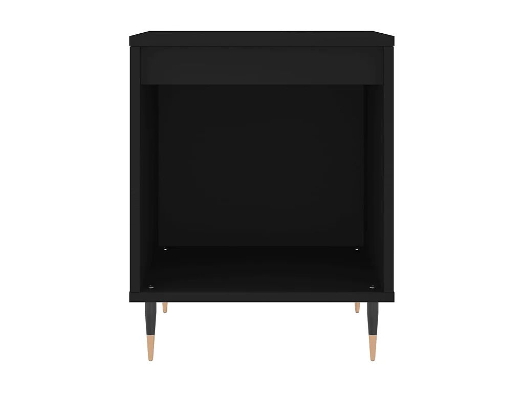 Table de chevet Noir 40x35x50 cm Bois d'ingénierie QPD86881