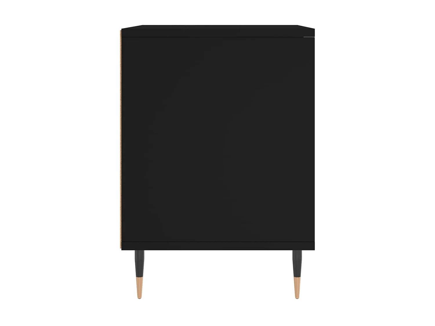 Nachtkastje 40x35x50 cm bewerkt hout zwart NL12586