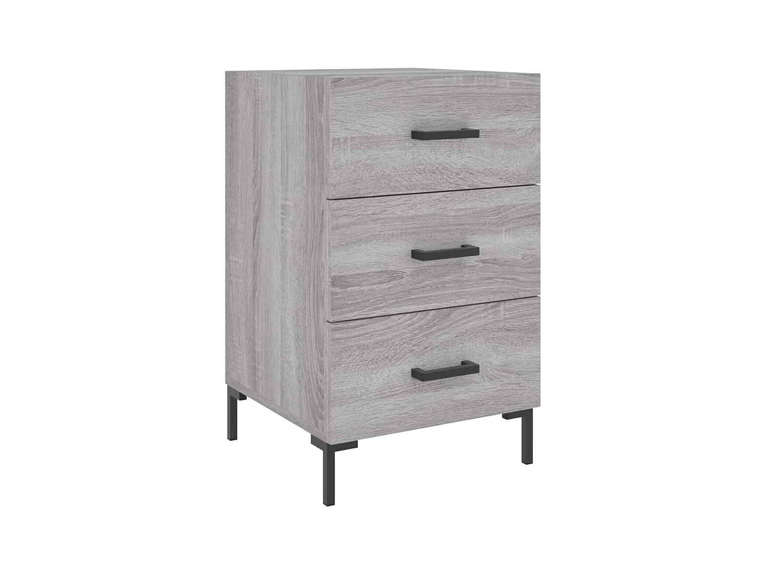 Table de chevet sonoma gris 40x40x66 cm bois d'ingénierie QPD30912