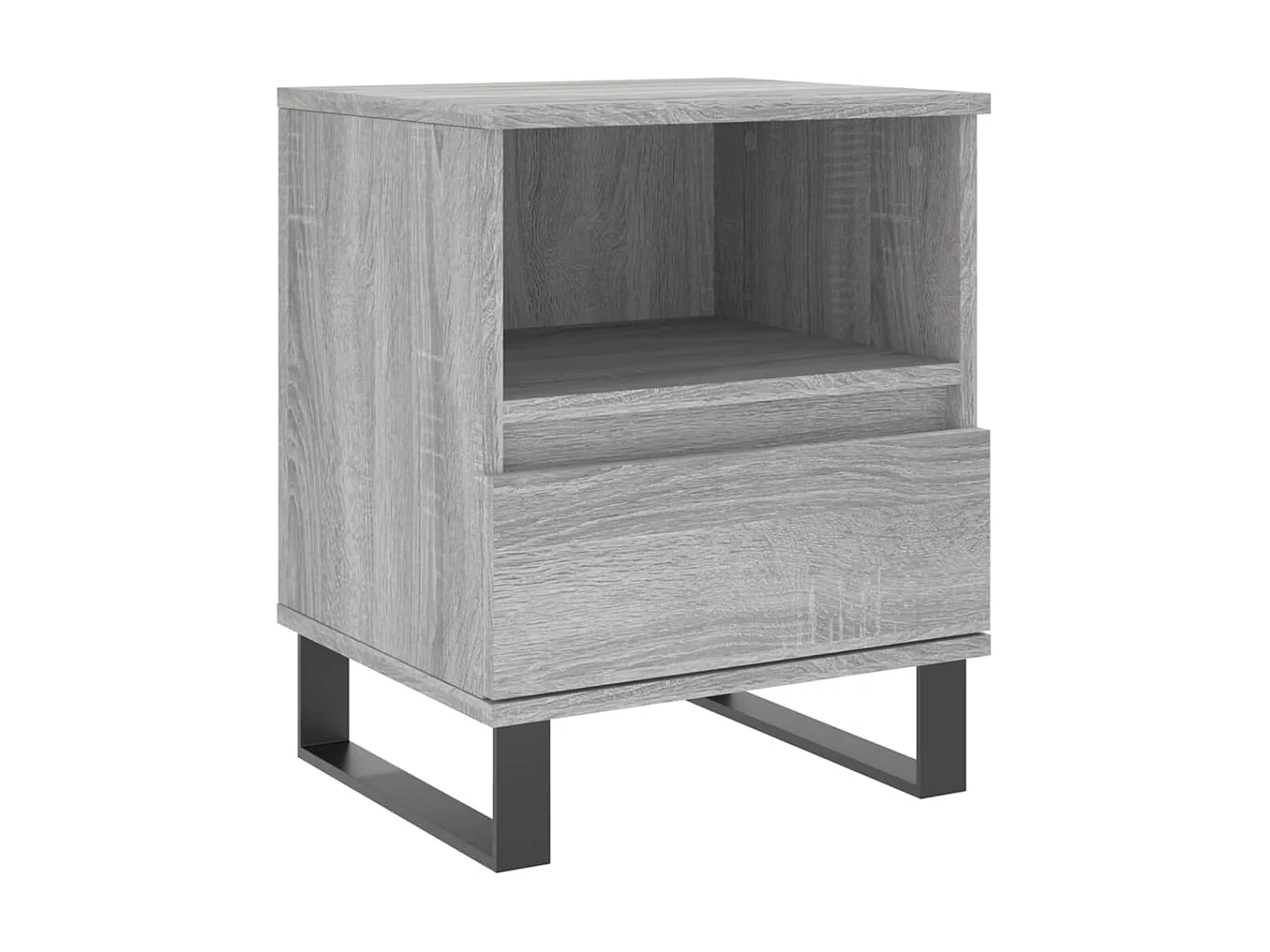 Table de chevet sonoma gris 40x35x50 cm bois d'ingénierie QPD58928