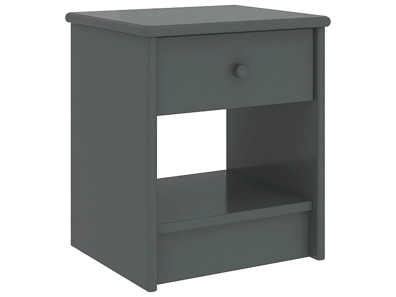 Table de chevet Gris foncé 35x30x40 cm Bois de pin massif KEFWE10609