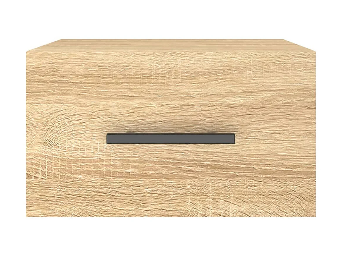 Table de chevet murale chêne sonoma 35x35x20 cm QPD28915