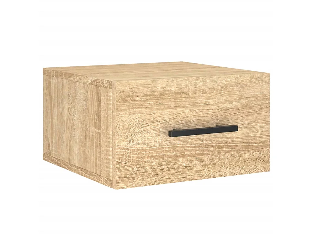 Nachtkastje wandgemonteerd 35x35x20 cm sonoma eikenkleurig NL61819