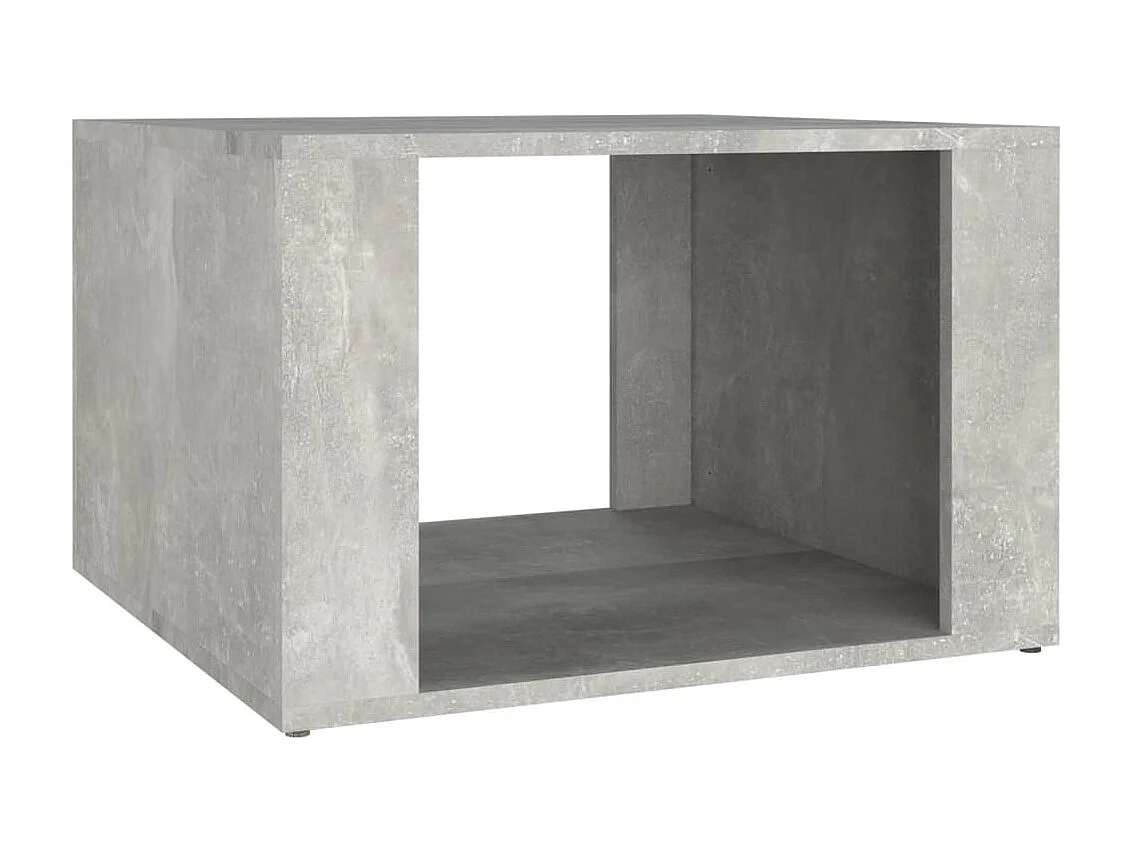 Table de chevet Gris béton 57x55x36 cm Bois d'ingénierie KEFWE83273