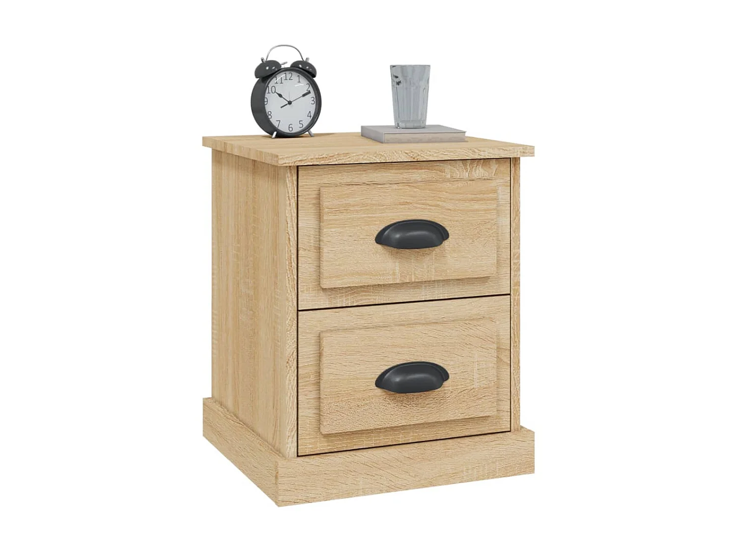 Table de chevet chêne sonoma 39x39x47,5 cm bois d'ingénierie KEFWE18064