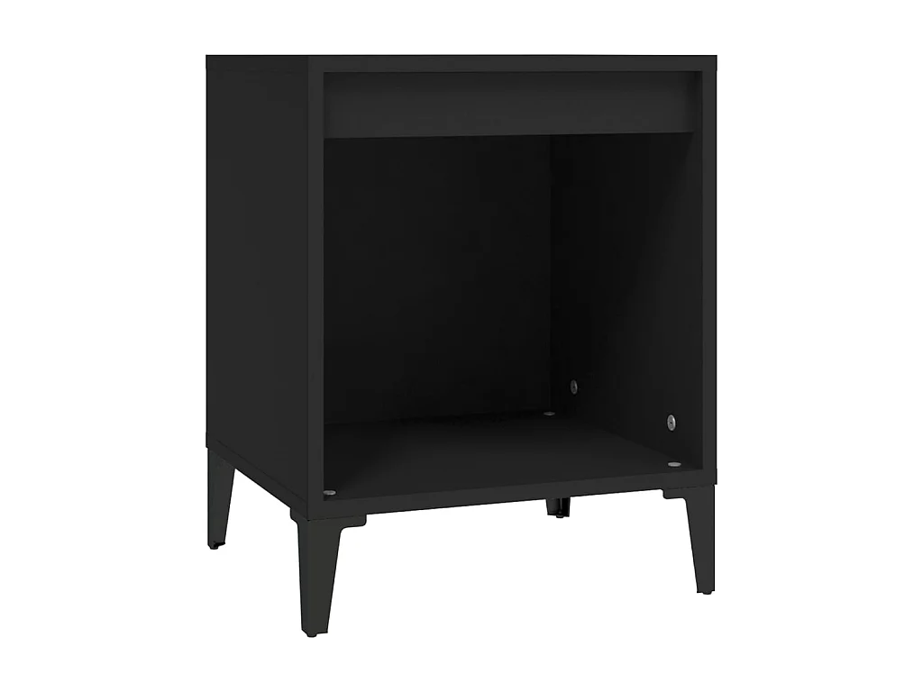 Table de chevet Noir 40x35x50 cm KEFWE33798