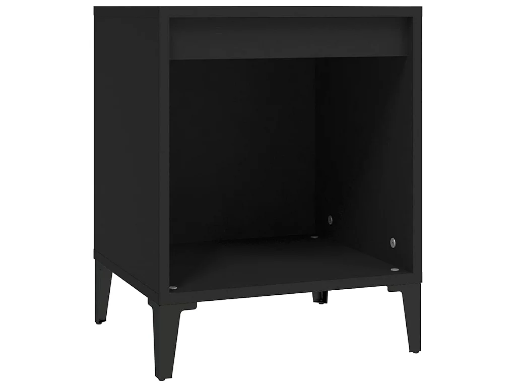 Table de chevet Noir 40x35x50 cm KEFWE33798