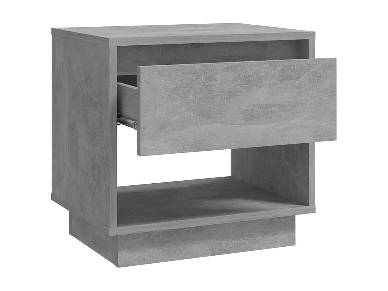 Table de chevet Gris béton 45x34x44 cm Aggloméré KEFWE86364