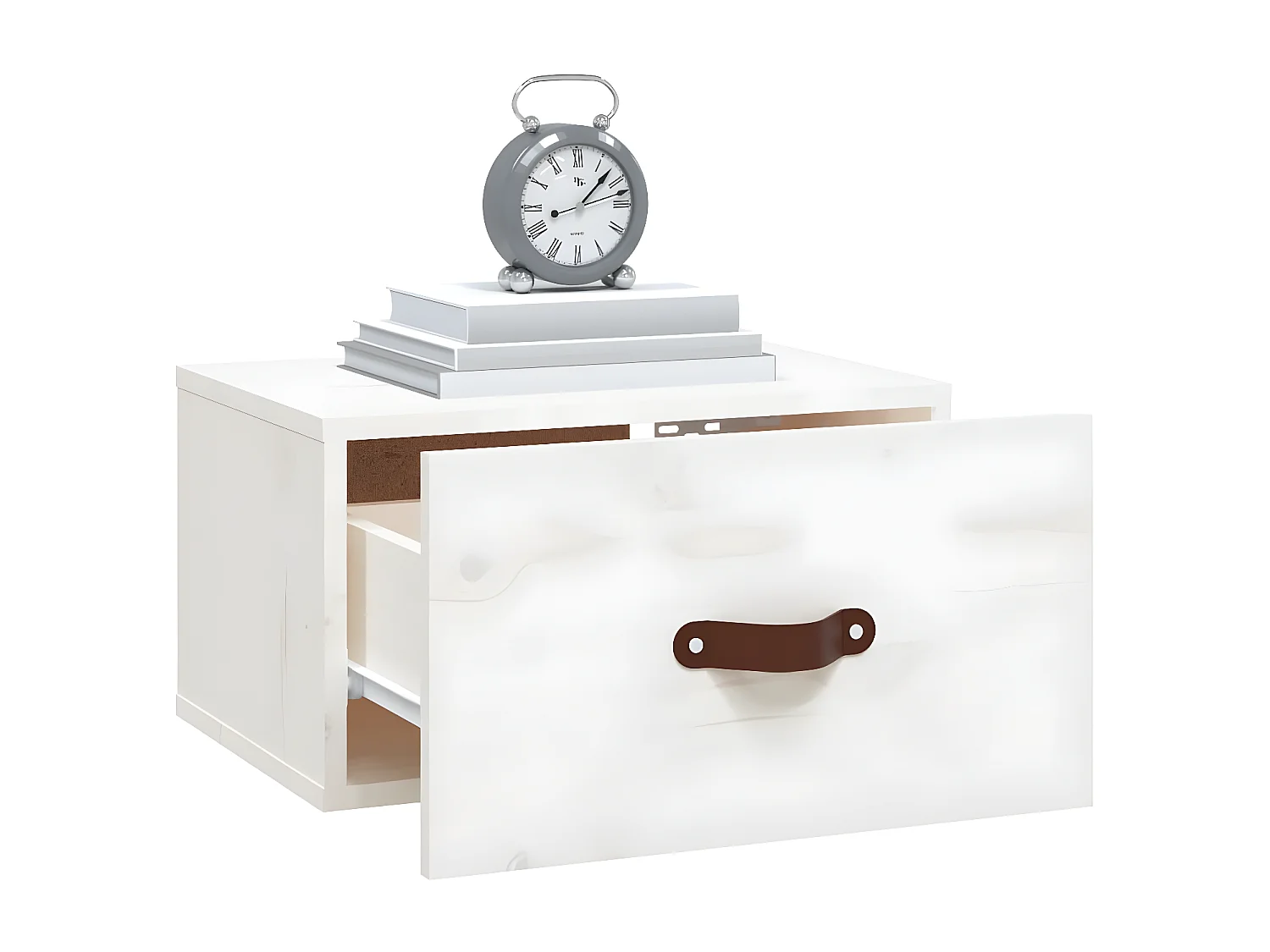 Nachtkastje wandgemonteerd 40x29,5x22 cm wit NL83884