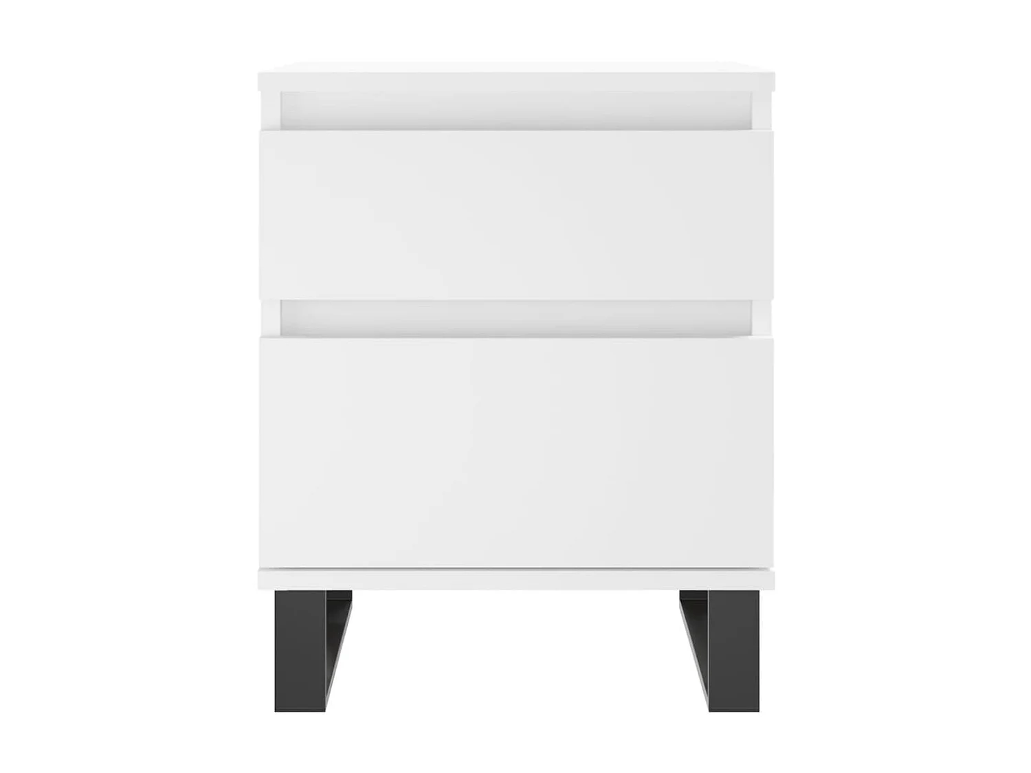 Mesa de cabeceira 40x35x50 cm derivados de madeira branco PT84651