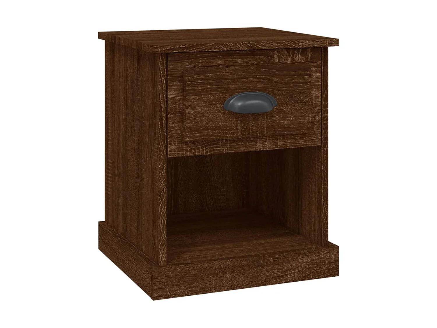 Table de chevet chêne marron 39x39x47,5 cm bois d'ingénierie KEFWE60249