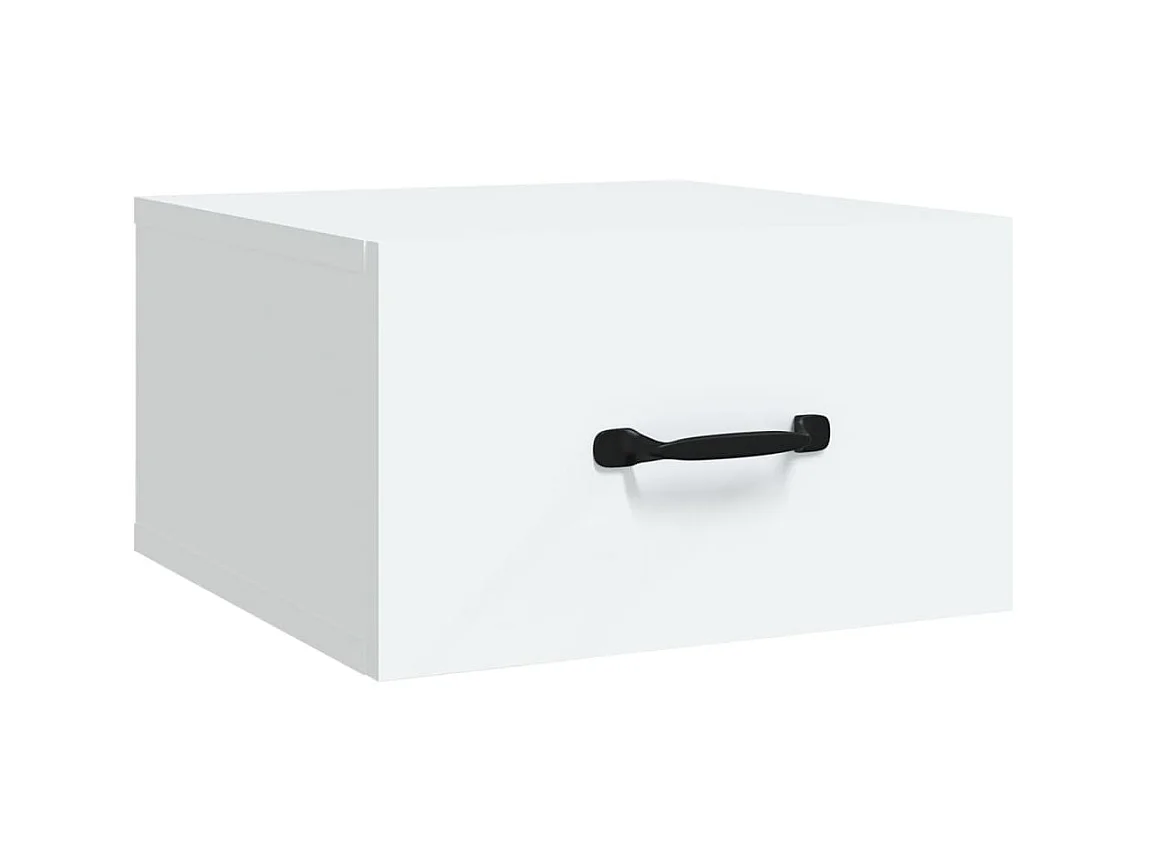 Table de chevet murale Blanc 35x35x20 cm KEFWE83083