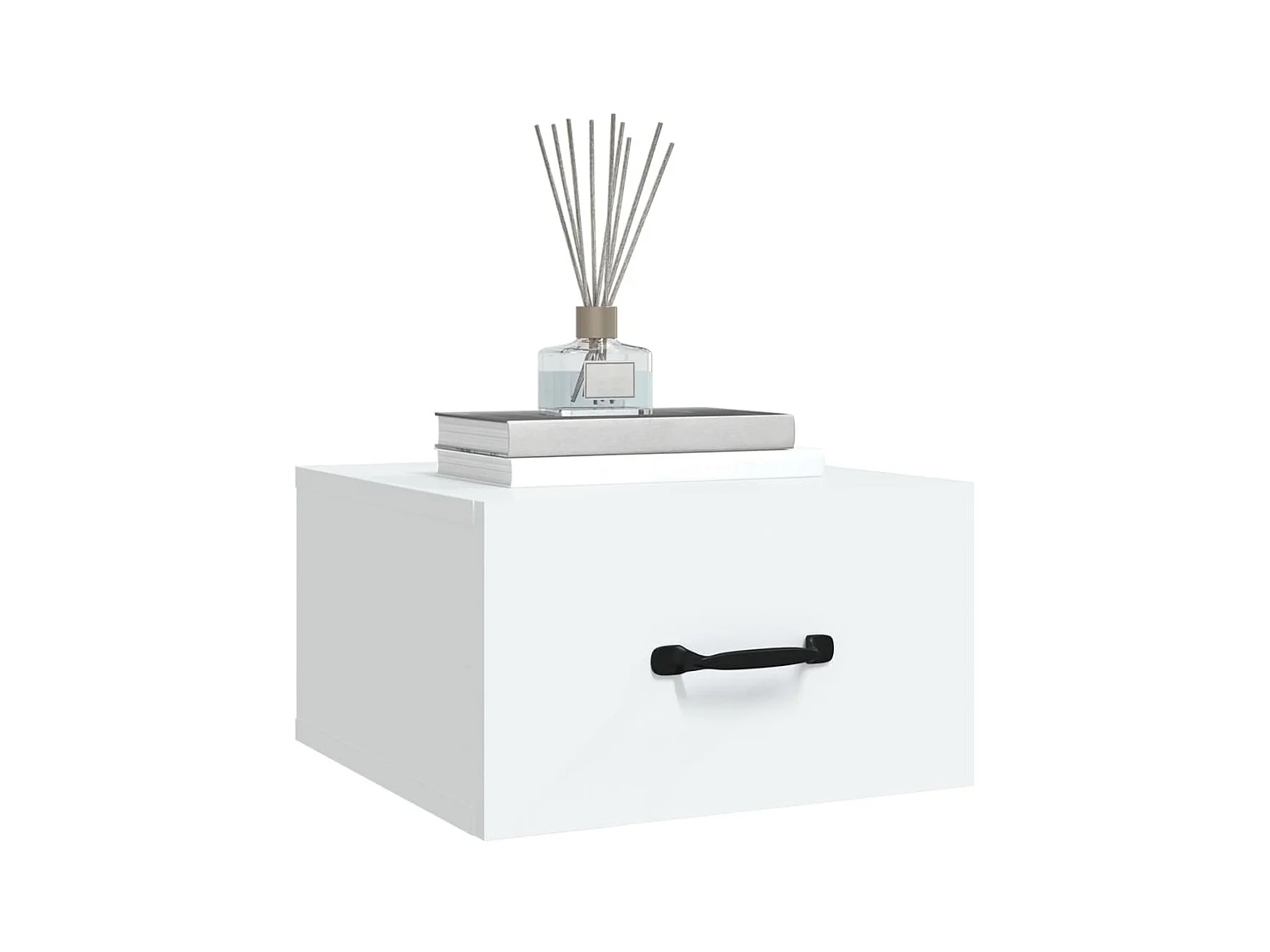 Table de chevet murale Blanc 35x35x20 cm KEFWE83083