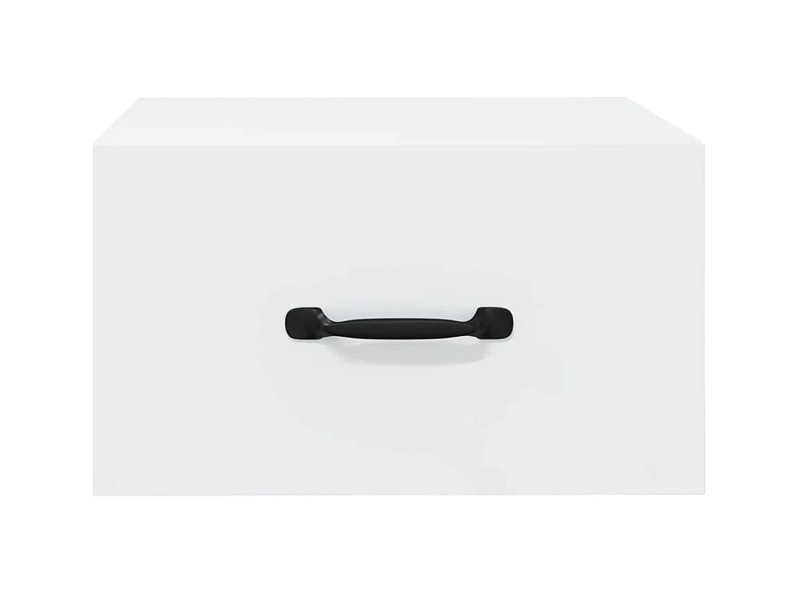 Table de chevet murale Blanc 35x35x20 cm KEFWE83083