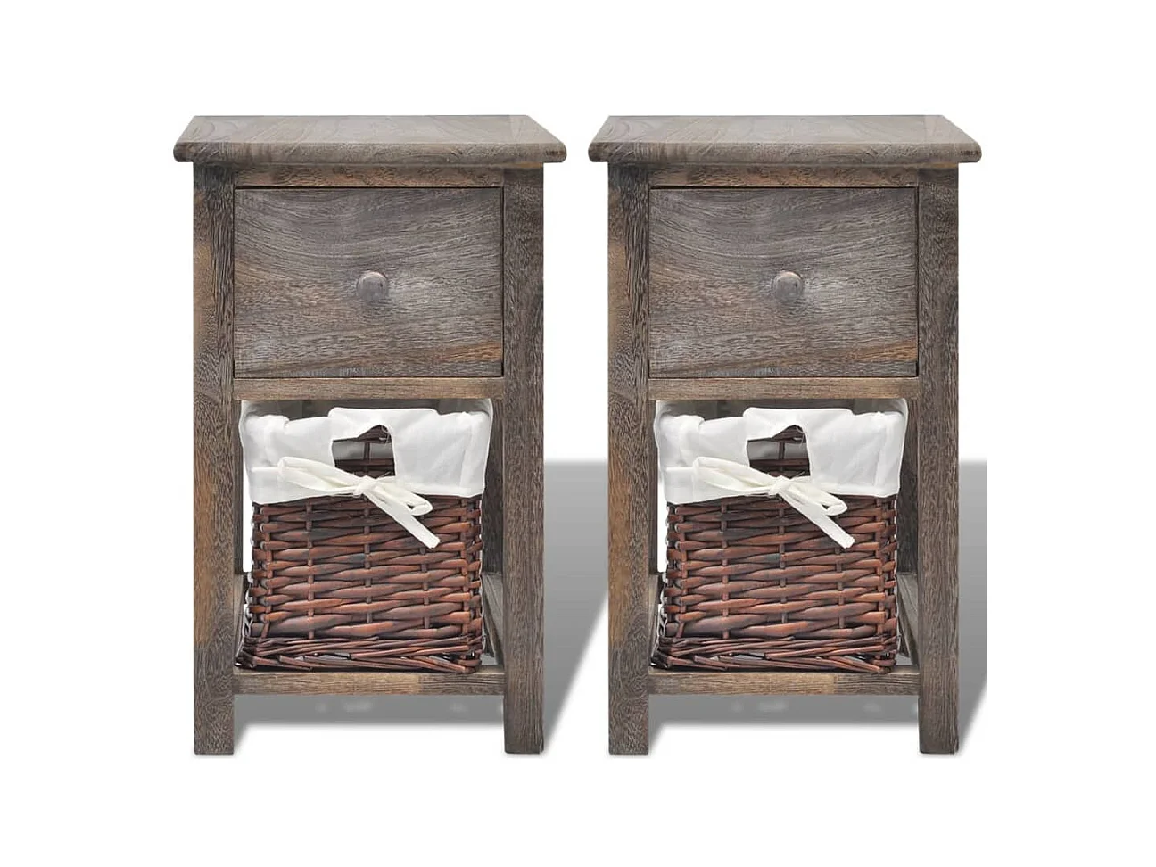 Mesas cabeceira 2 pcs madeira castanho PT32664