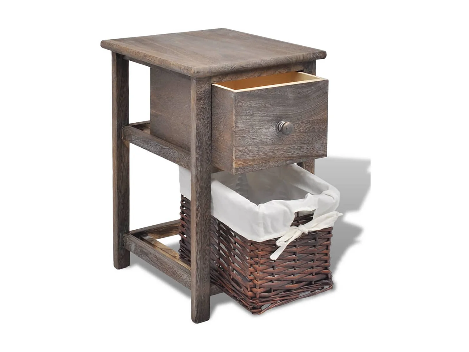 Lot de 2 Tables de chevet Bois Marron KEFWE75544