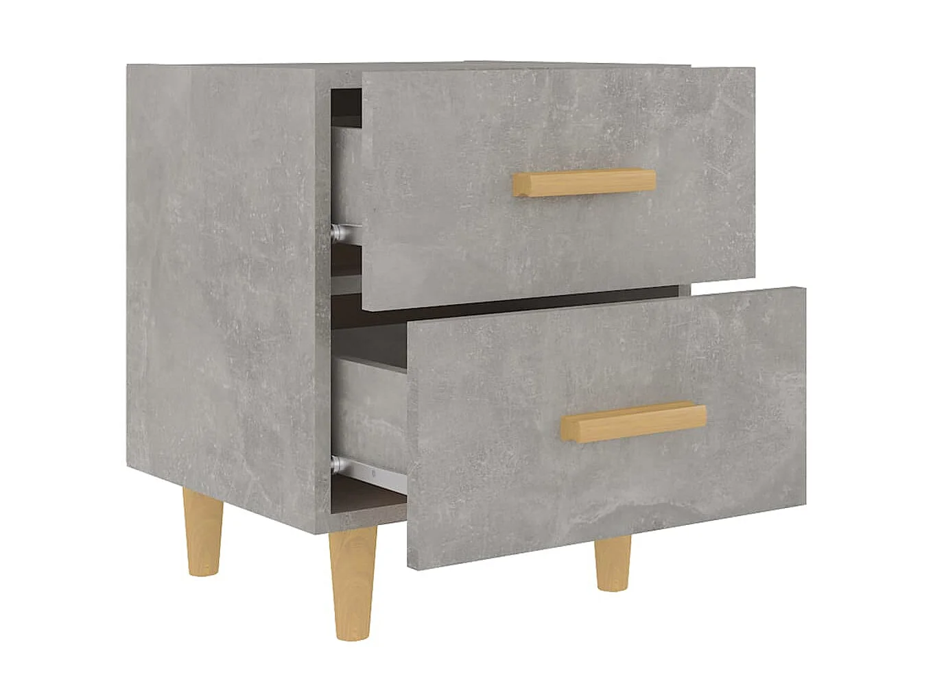 Table de chevet Gris béton 40x35x47,5 cm KEFWE57518
