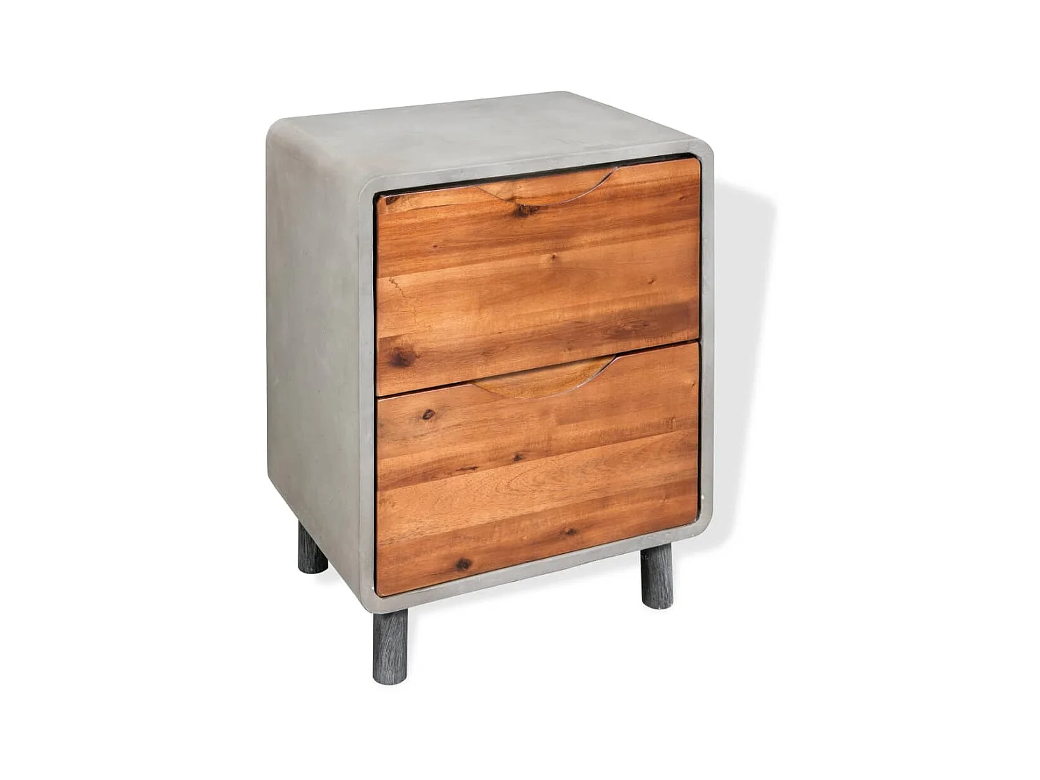 Table de chevet Bois d'acacia massif 40 x 30 x 50 cm KEFWE57606