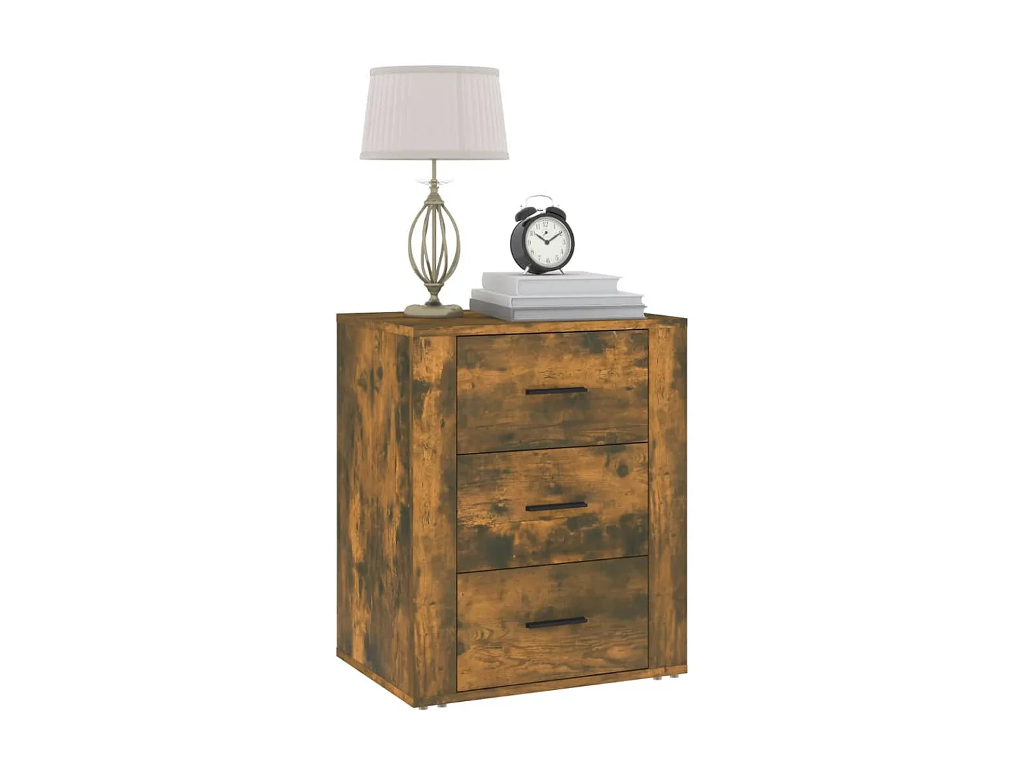 Table de chevet Chêne fumé 50x36x60 cm Bois d'ingénierie KEFWE66069