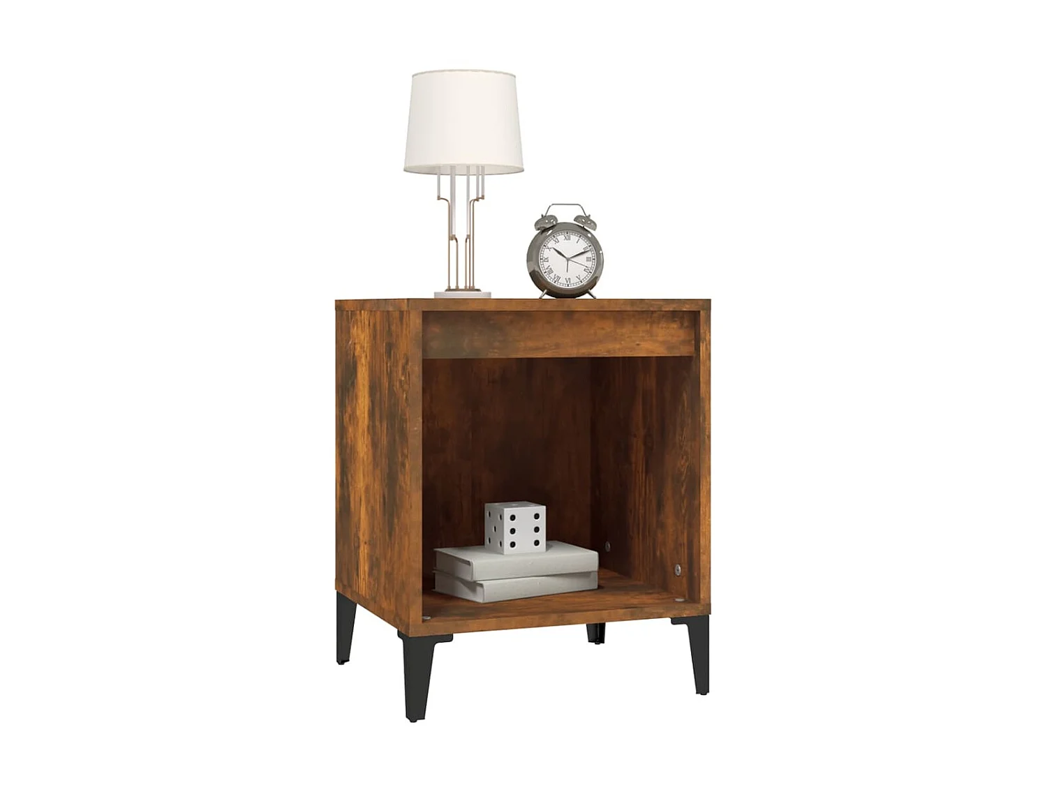 Table de chevet Chêne fumé 40x35x50 cm KEFWE14909