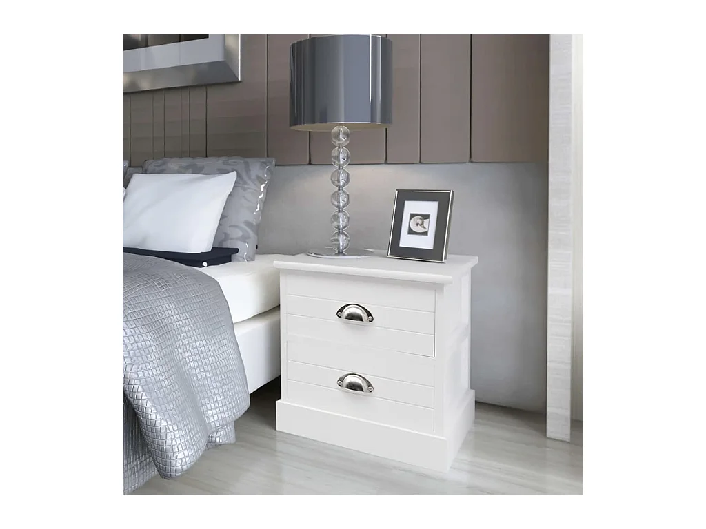 Table de chevet Blanc KEFWE62610
