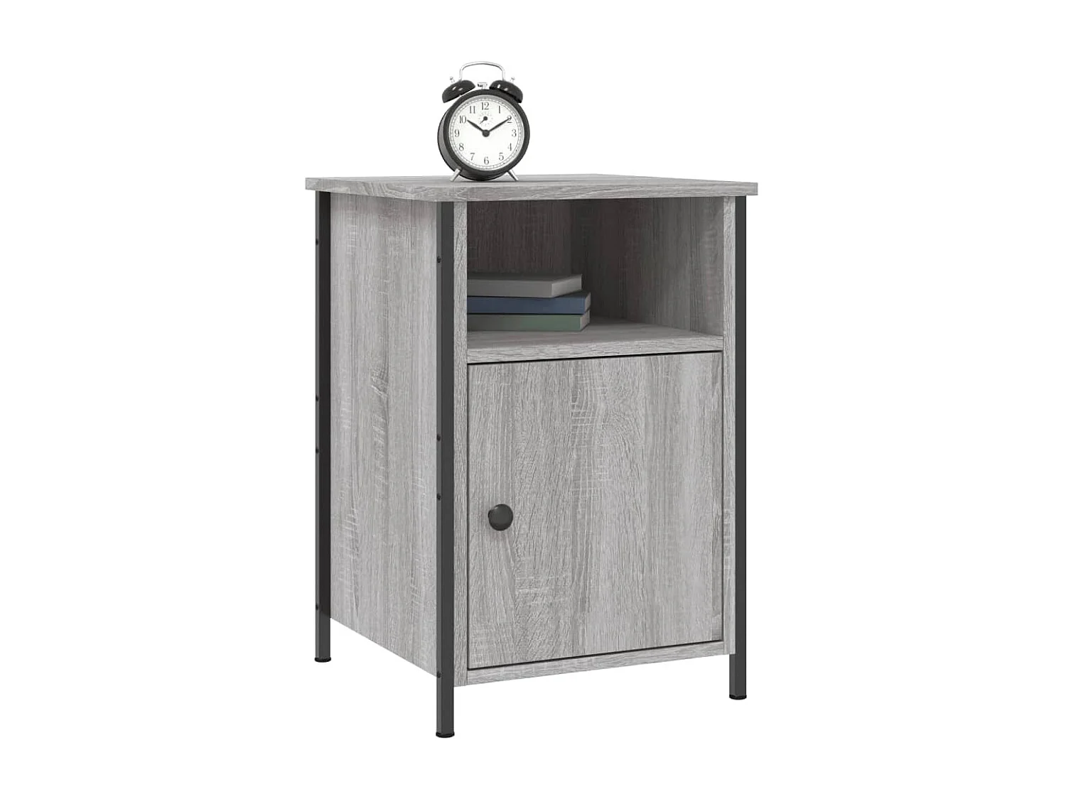 Table de chevet sonoma gris 40x42x60 cm bois d'ingénierie QPD81539