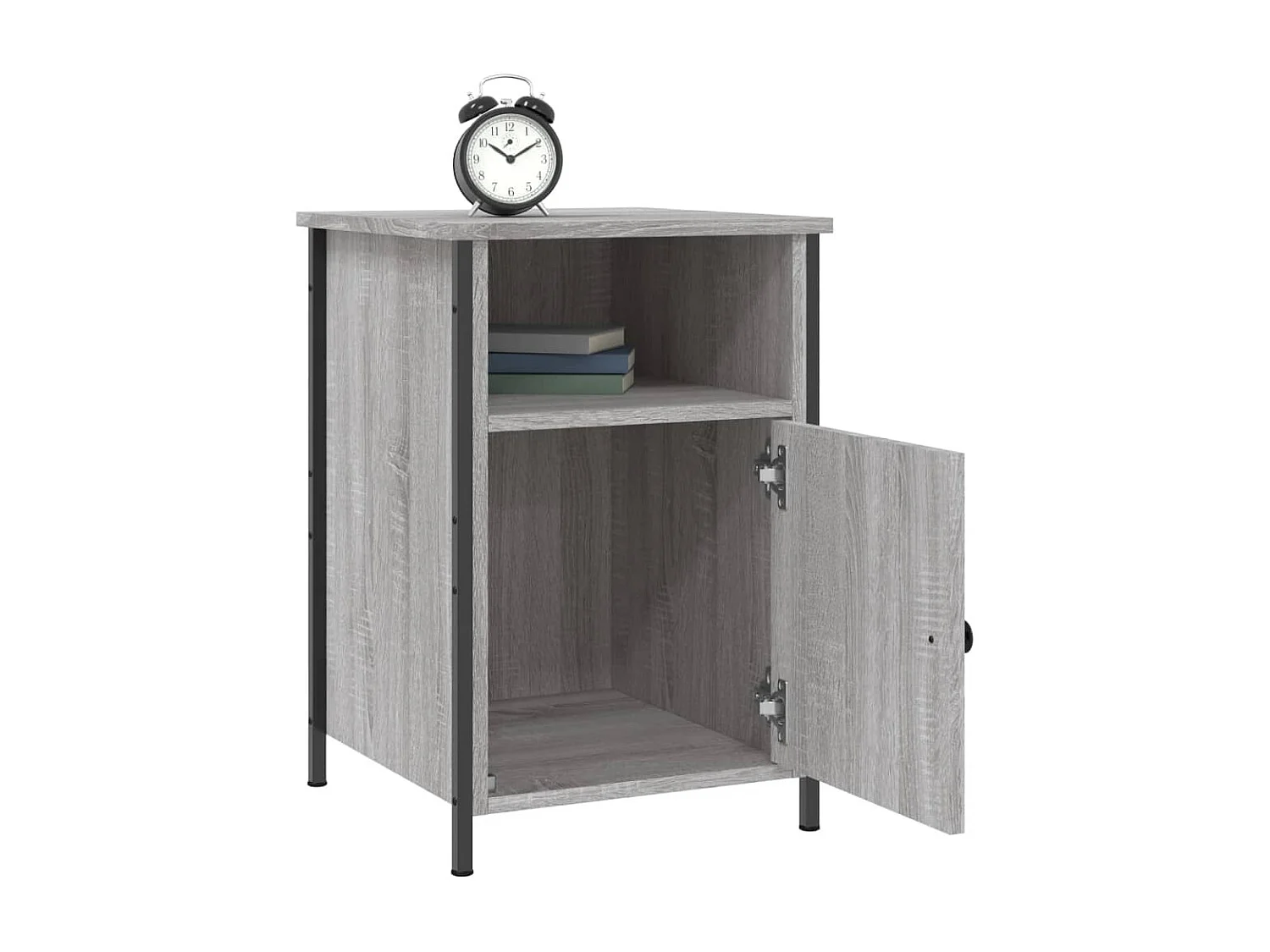 Table de chevet sonoma gris 40x42x60 cm bois d'ingénierie QPD81539