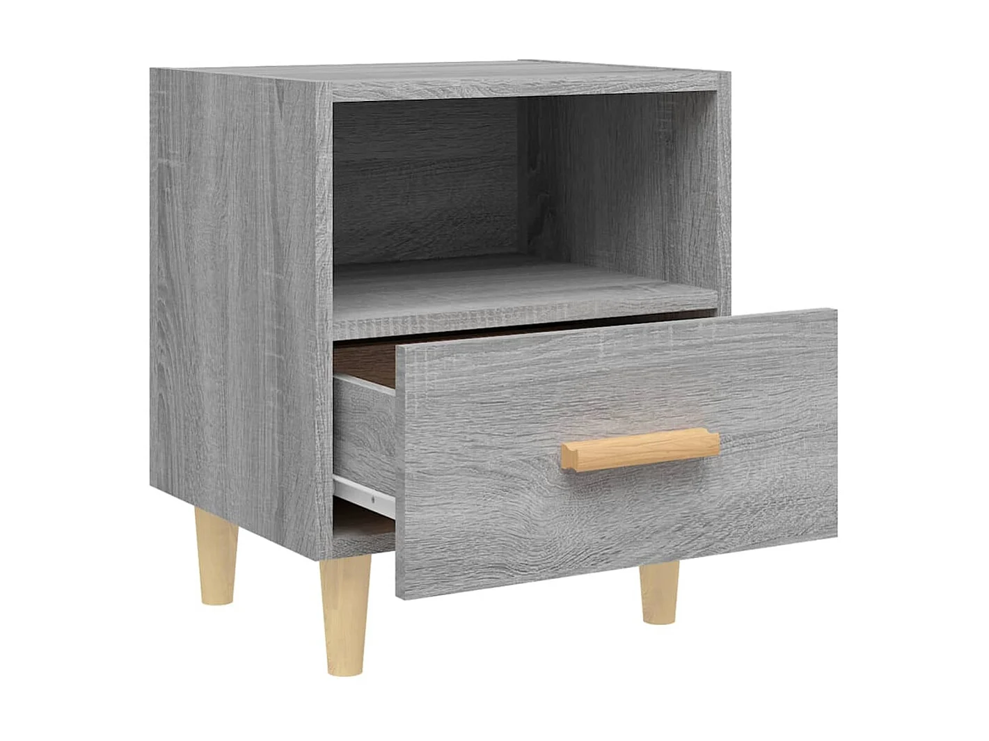 Table de chevet Sonoma gris 40x35x47 cm KEFWE79814