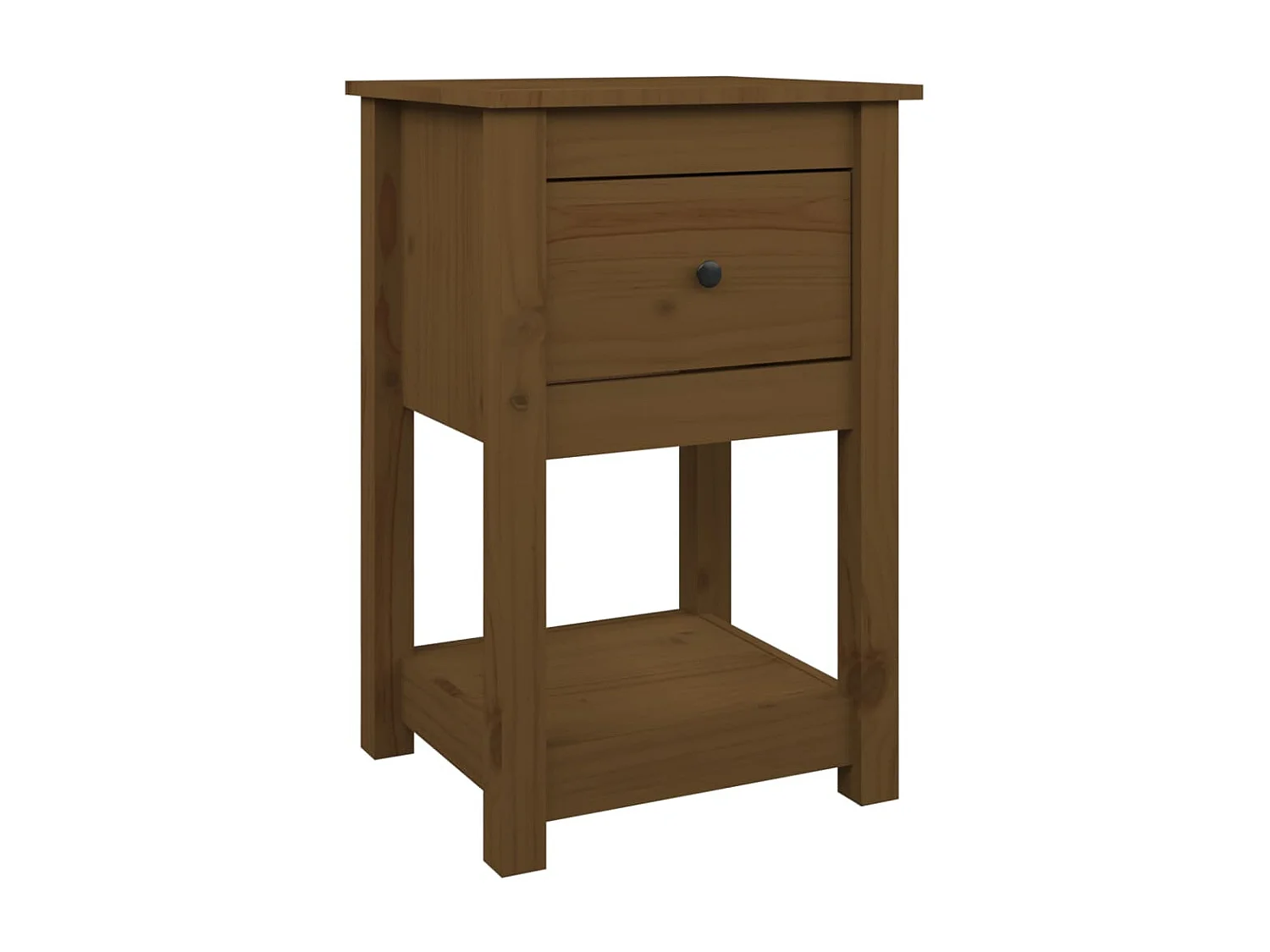 Mesa de cabeceira 40x35x61,5 cm pinho maciço castanho mel PT23924