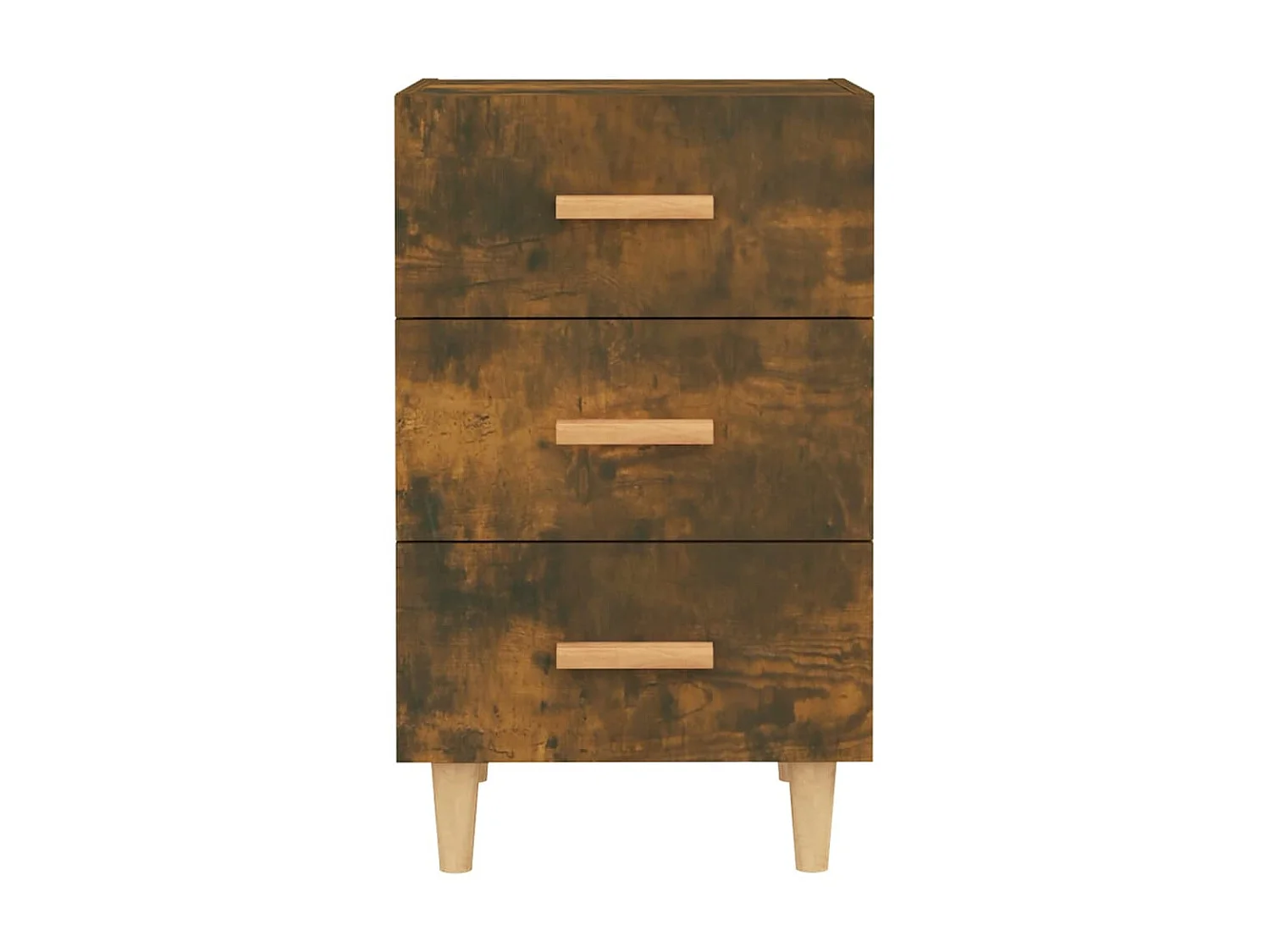 Mesa cabeceira 40x40x66 cm derivados de madeira carvalho fumado PT42505