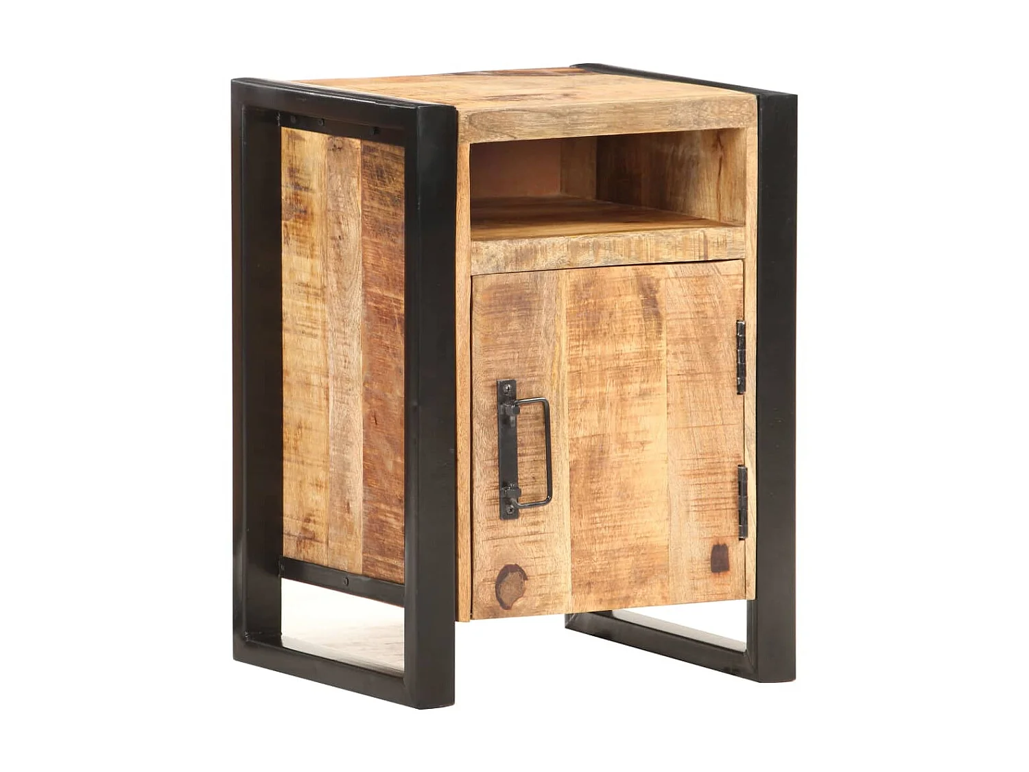 Nachtkastje 40x35x55 cm massief mangohout NL11818