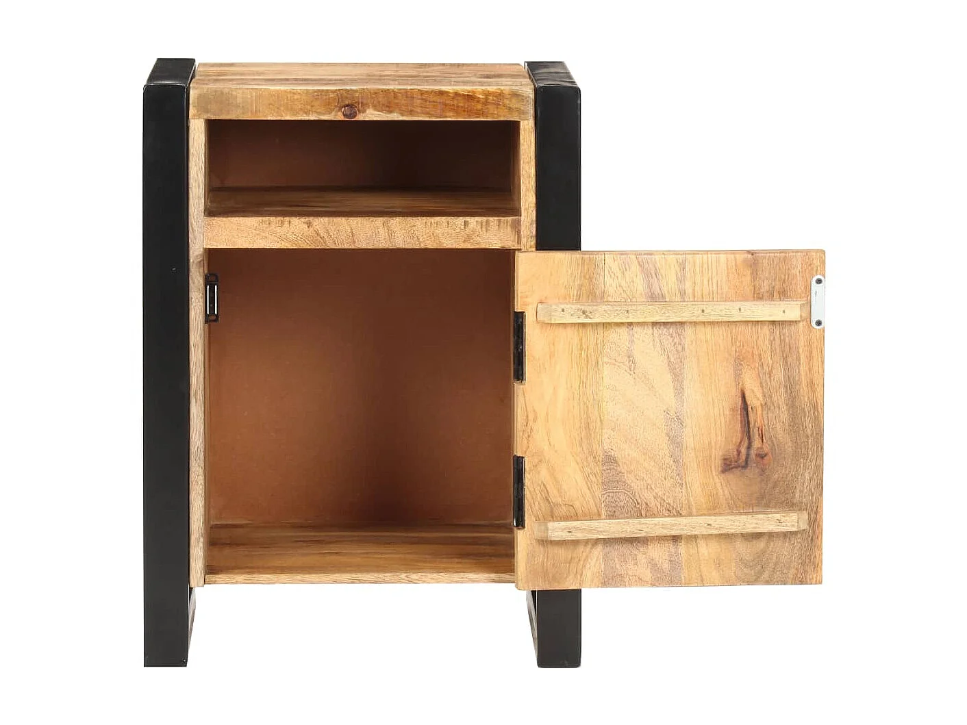 Nachtkastje 40x35x55 cm massief mangohout NL11818