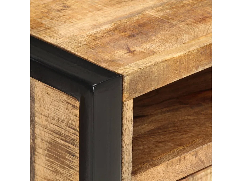 Nachtkastje 40x35x55 cm massief mangohout NL11818