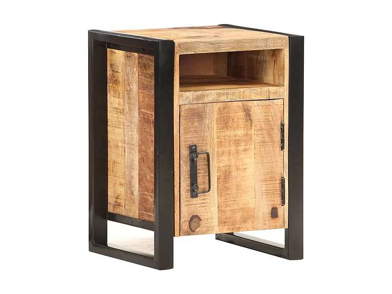 Nachtkastje 40x35x55 cm massief mangohout NL11818