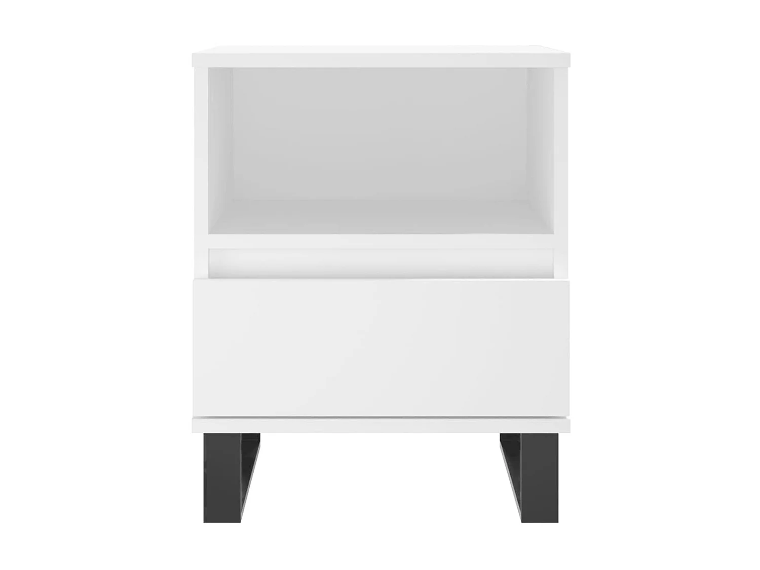 Mesa de cabeceira 40x35x50 cm derivados de madeira branco PT59194