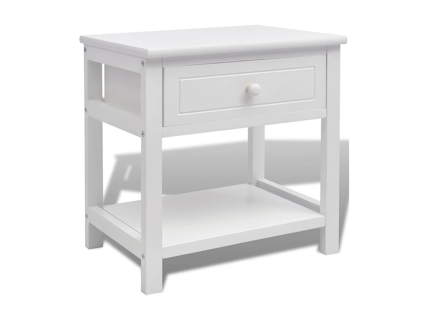 Table de chevet Bois Blanc KEFWE54679