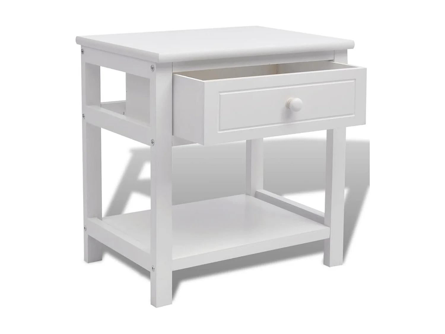 Table de chevet Bois Blanc KEFWE54679