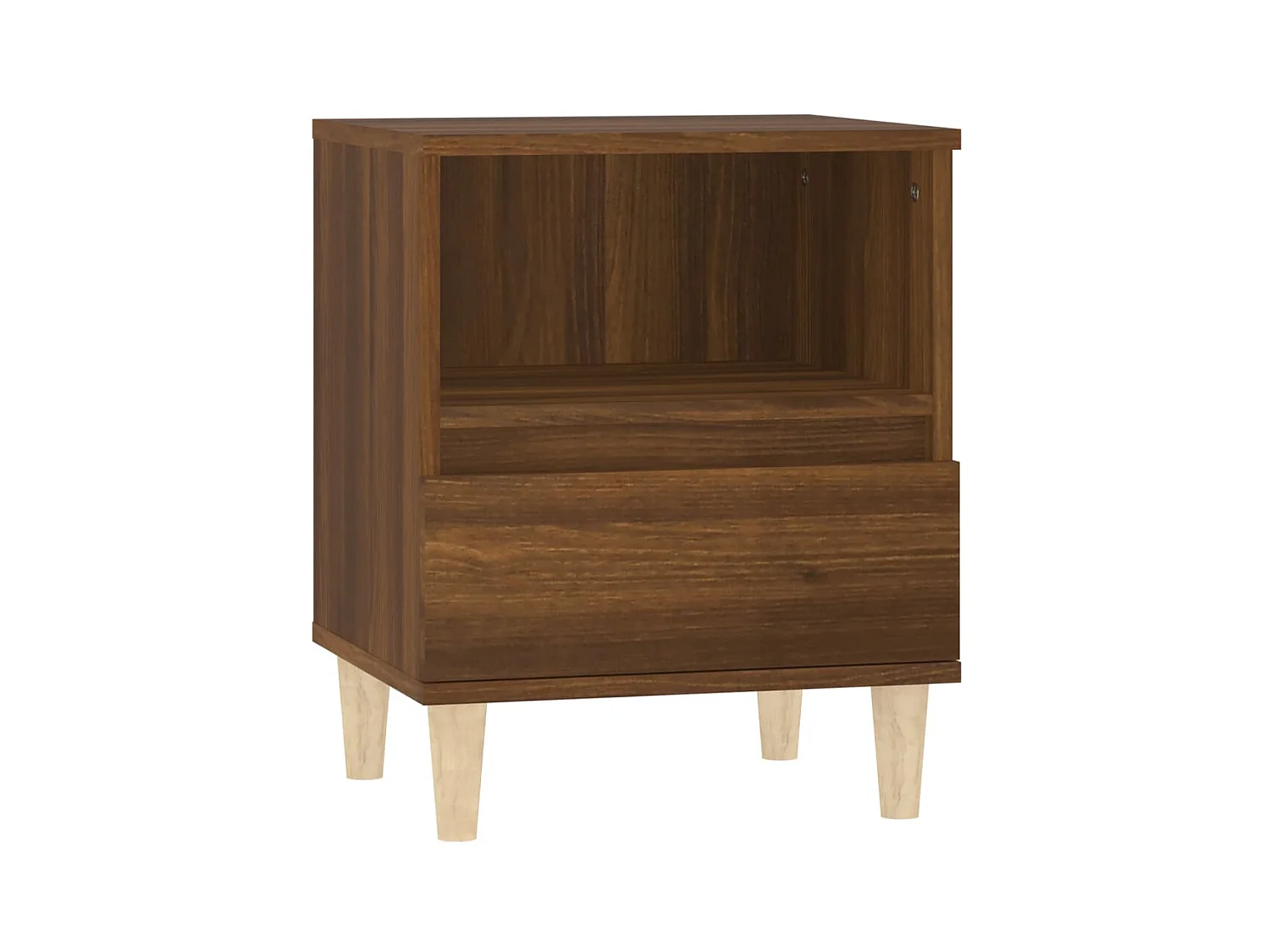 Nachtkastje 40x35x50 cm bruin eikenkleur NL78105