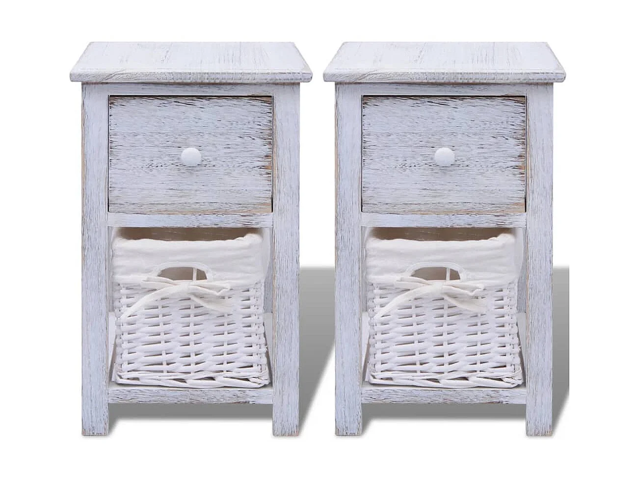 Mesas de cabeceira 2 pcs madeira branco PT92786