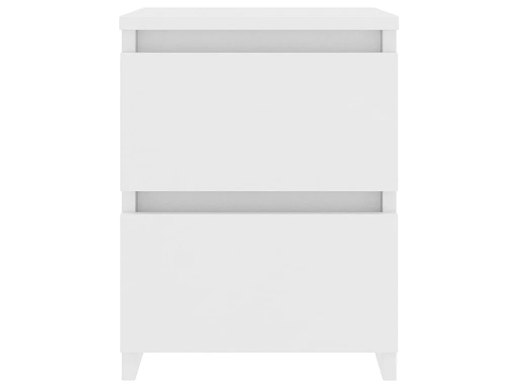 Mesa de cabeceira 30x30x40 cm contraplacado branco PT59225