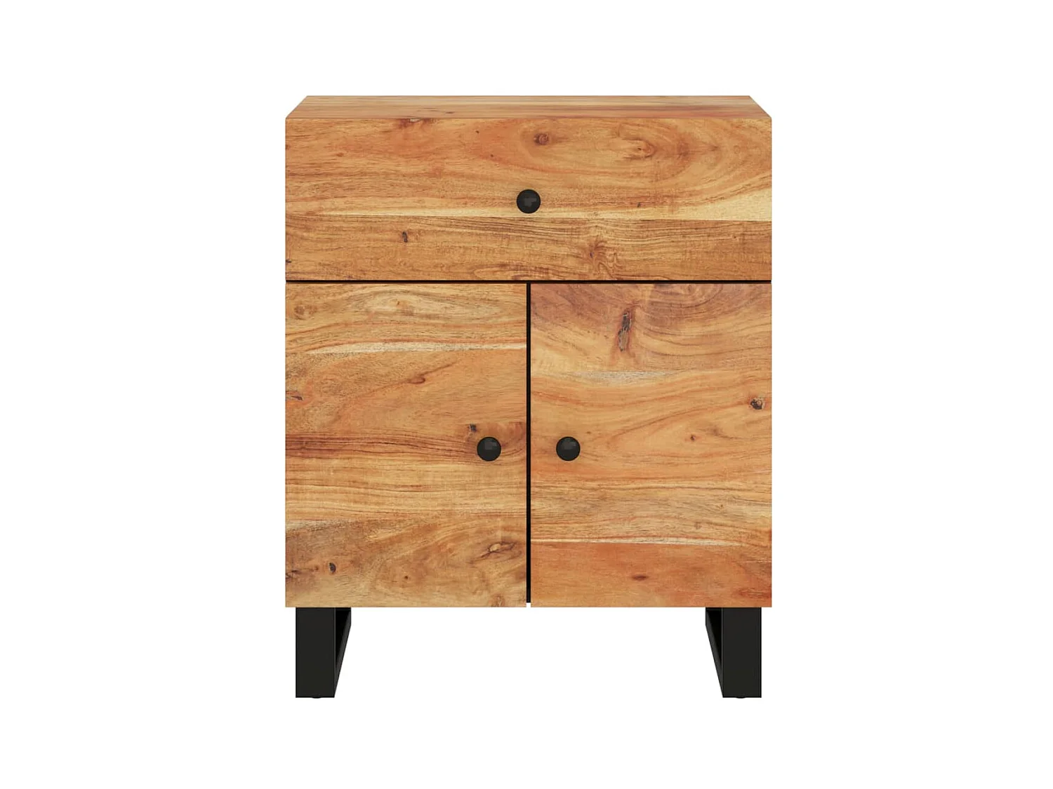 Mesa de cabeceira 50x33x60 cm acácia maciça/derivados madeira PT33325